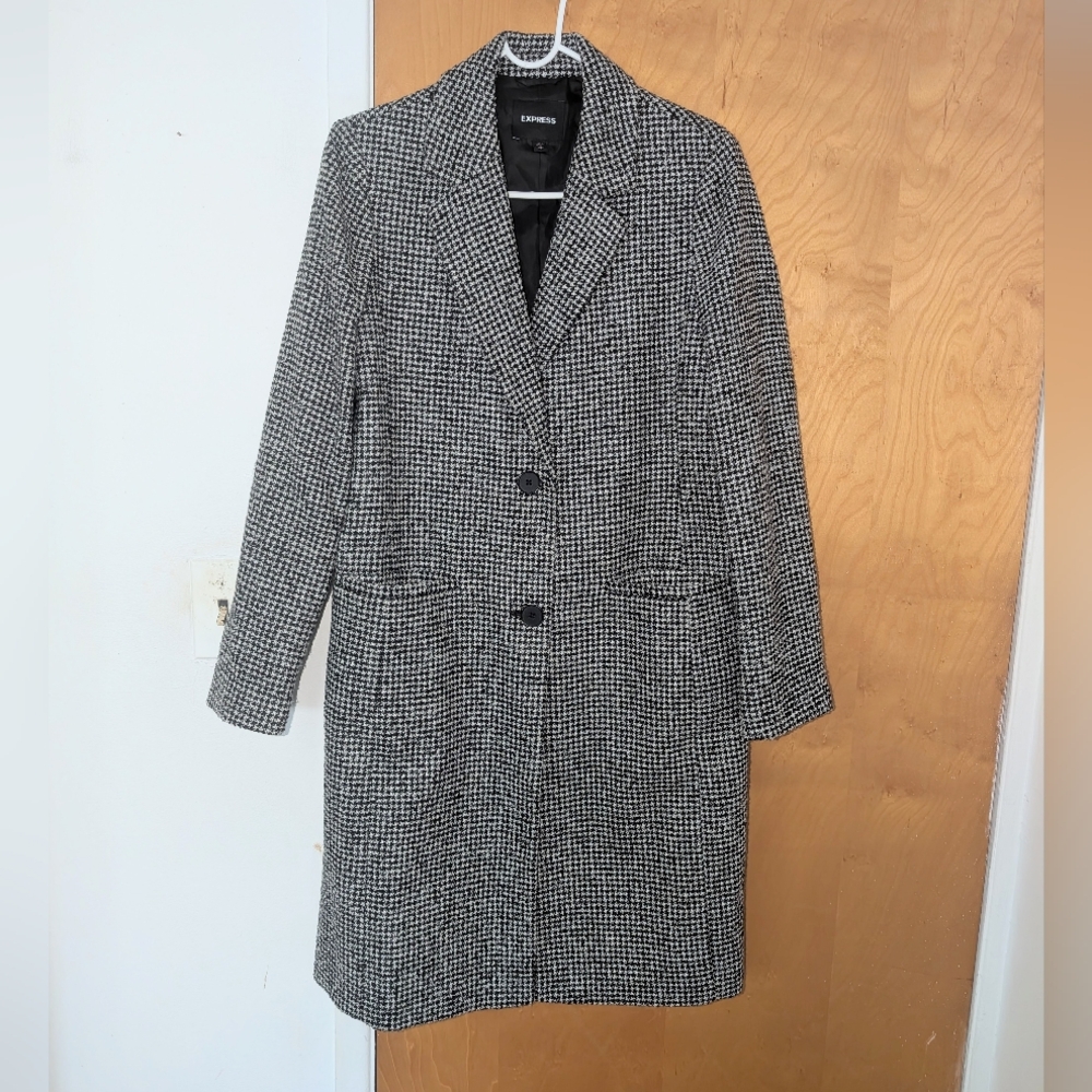 Express Women's Two Button Car Coat S